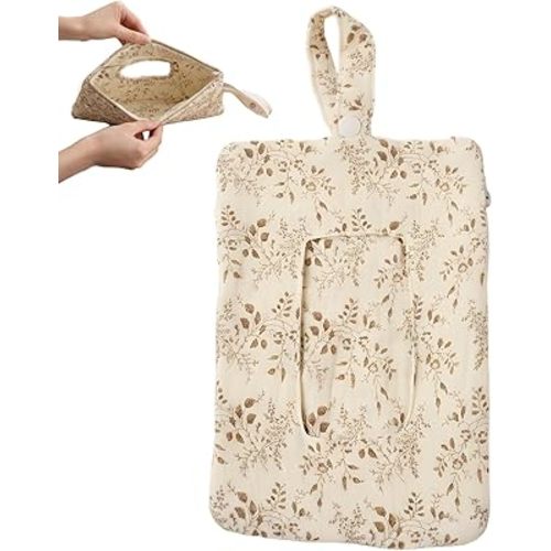 Quilted Wipes Pouch, Wipes and Diaper Pouch for Essentials, Portable Holder for Diaper Bag, Travel-Friendly Wipes and Diaper Pouchs, Convenient Wipe Pouches for On-The-Go Parents