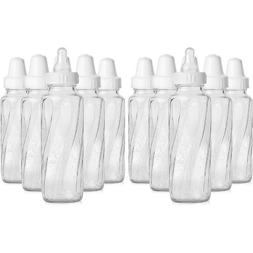 Evenflo Feeding Classic Glass Bottle, Twist Bottles, 8 Oz, 2-Pack of 6 Bottles