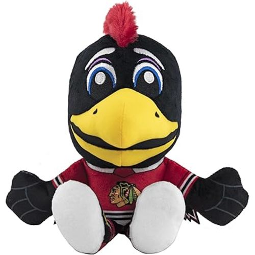 Bleacher Creatures Chicago Blackhawks Tommyhawk 8" Kuricha Mascot Sitting Plush - Soft Chibi Inspired Mascot