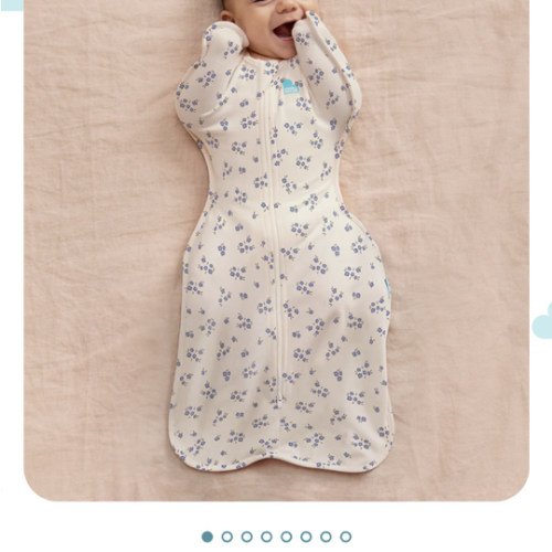 Swaddle Up™ 1.0 TOG Cotton Jacaranda Meadow