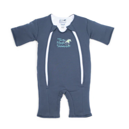 Navy Blue Baby Merlin’s Magic Sleepsuit – Premium 100% Cotton Baby Sleepwear