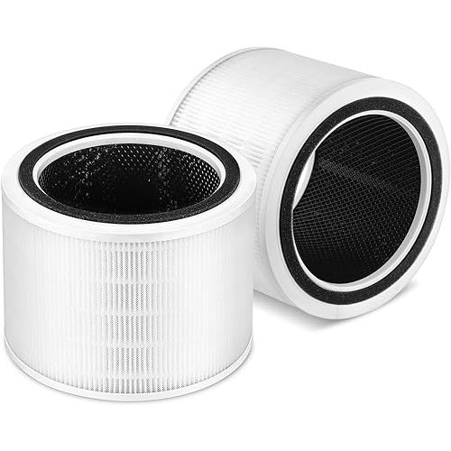 Cabiclean 2 Pack Core 200S Replacement Filter, Compatible with LEVOIT Core 200S Smart WiFi Air Purifier, 3 Stages H13 HEPA Filter, Compare Part# Core 200S-RF, Core 200S-P