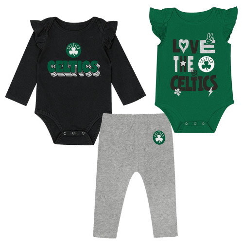 Celtics Newborn Girls Pump Fake Creeper Set
