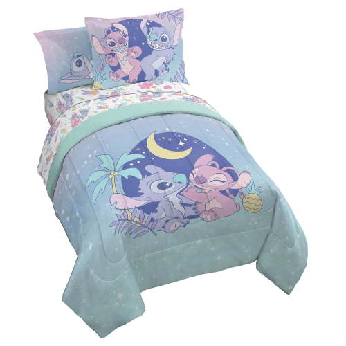 Lilo & Stitch 7 Piece Kids Full Size Bedding Set – Dreamin’ Collection with Shams | Disney Bedroom Decor
