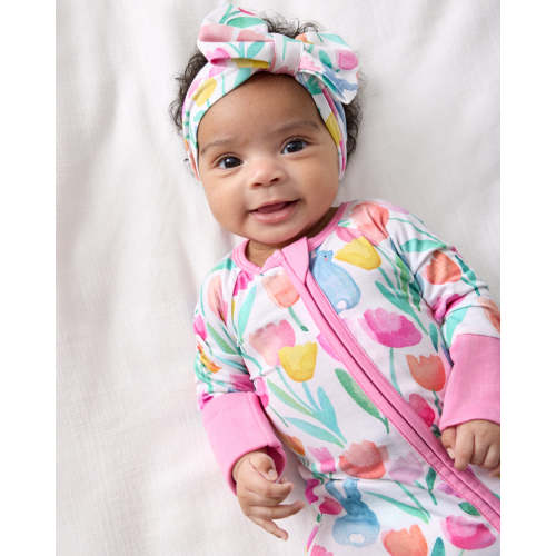 Garden Hop Luxe Bow Headband | Little Sleepies