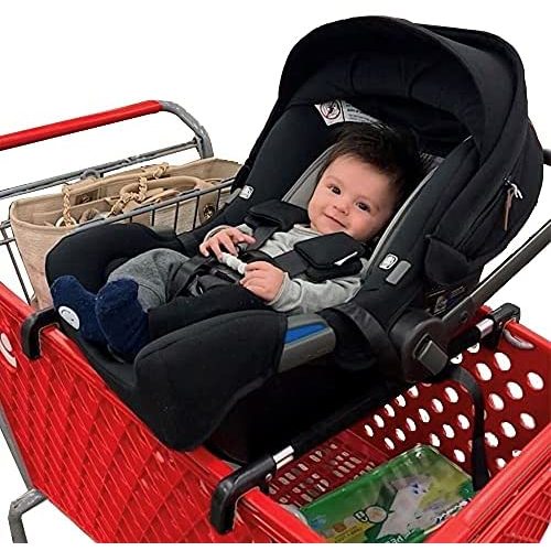 Totes Babies - Car Seat Carrier for Shopping Carts, Allows Babies, Newborns, Infants and Toddlers to Stay Snug or Sleeping in Car Seat While Parents Shop, As Seen on Shark Tank