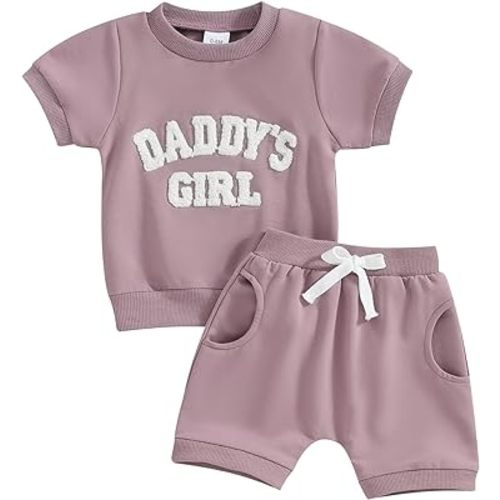 FIOMVA Baby Girl Easter Outfit Toddler T Shirt Shorts 2pcs Set Infant Bunny Matching Suit Newborn Boy Summer Clothes