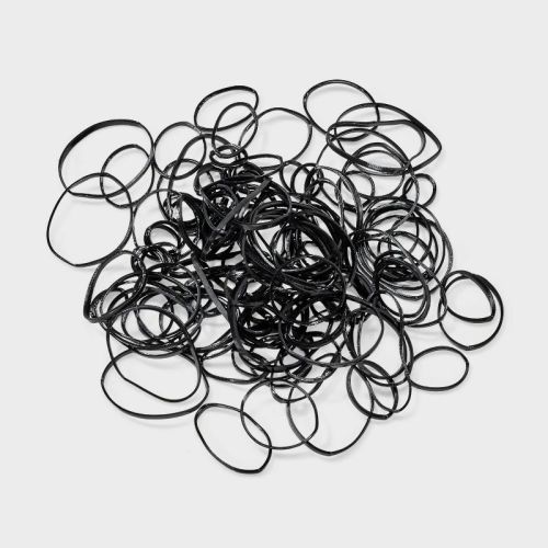 Kids' Medium Polybands - 500ct - Black - Cat & Jack