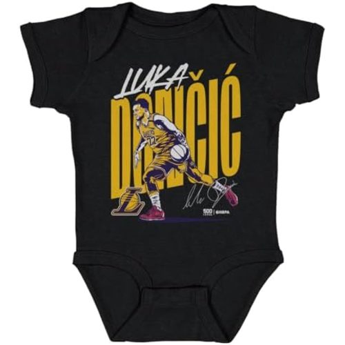 500 LEVEL Luka Doncic Los Angeles Lakers One-Piece Infant Bodysuit - Luka Doncic Los Angeles Lakers Vector