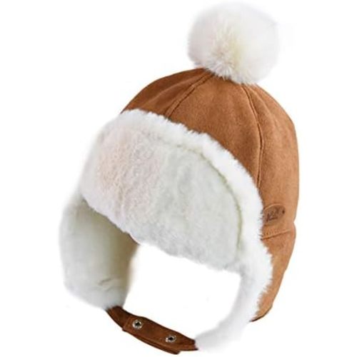 kakaforsa Baby Boys Hat Winter Fleece Cap for Toddlers Newborns 6 Months-2 Years Old