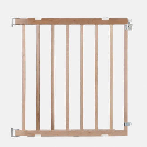 Toddleroo by North States 42-in x 30-in Hardware Mounted Natural Finish Wood Safety Gate