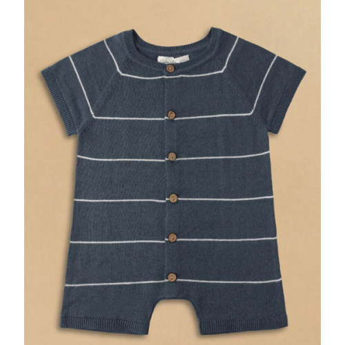 Chandler Striped Knit Shortall by Rylee + Cru