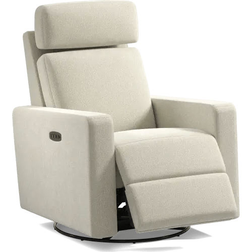 Clifton Gray Knitted Swivel Glider Recliner | Rooms to Go