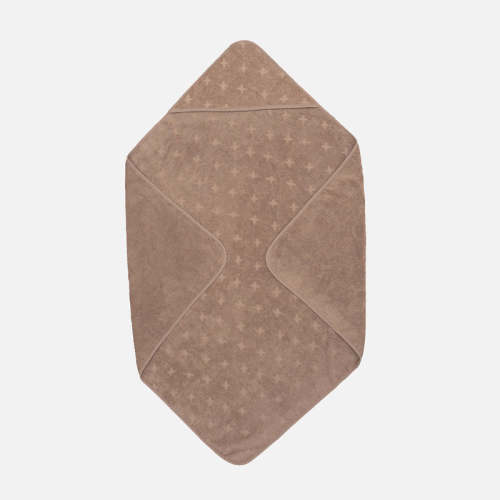 Baby Cotton Hooded Towel - Walnut – MamaOwl
