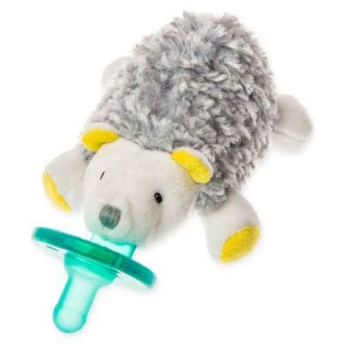 Mary Meyer WubbaNub™ Hedgehog Infant Pacifier in Grey/White - GREY/WHITE - 0-6 MONTHS