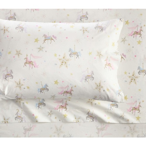 Tutu du Monde Carousel Horse Organic Cotton Sheet Set