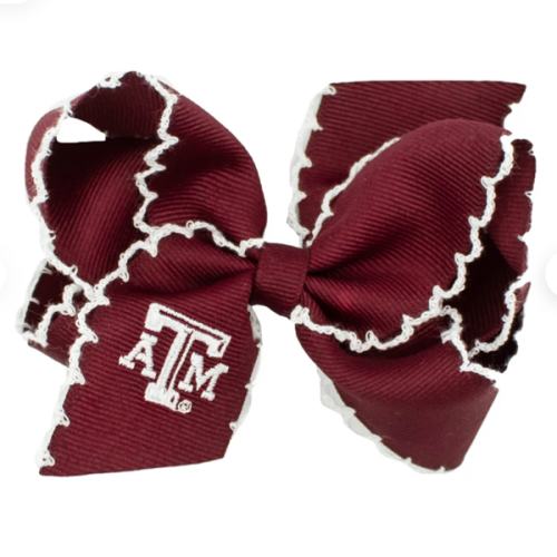 Texas A&M Embroidered Medium Bow