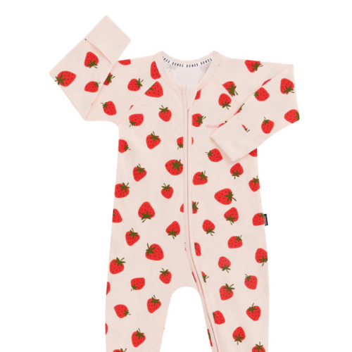 Buy Baby Zip Wondersuit | BONDS Strawberry Picnic Print
