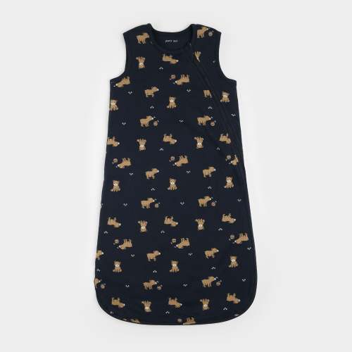 Little Cub Print on Navy Interlock Sleep Bag