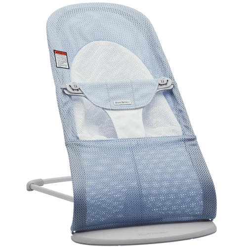 Ergonomic Baby Bouncer - Sky Blue/White