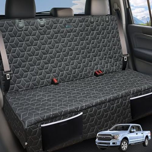 Meginc Dog Car Seat Covers for Back Seat, Bench Seat Covers for Trucks