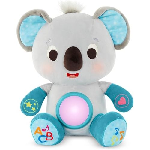 B. toys – Interactive Learning Sidekick Koala – Developmental Toy – Stuffed Animal Musical Baby Toy with Sounds, Lights – Educational & Sensory Toys – Newborns, Babies – 0+ Months
