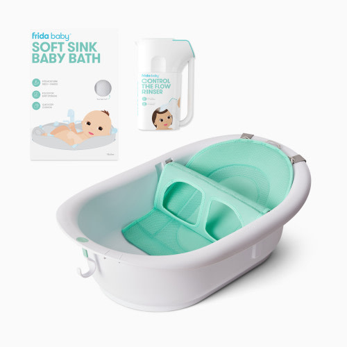Frida Baby Bath Tub + Soft Sink Insert + Rinse Cup Bundle