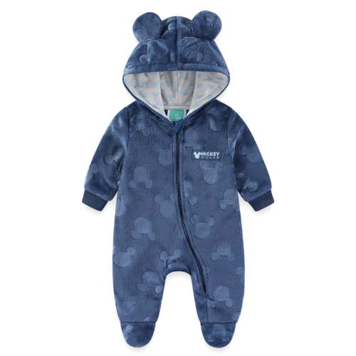 Disney Mickey Mouse Embossed Faux Fur Pram with Ears (Baby Boys), Sizes 3M-12M