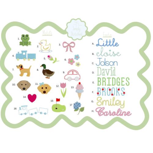 Personalized Ric Rac Pacifier Clip