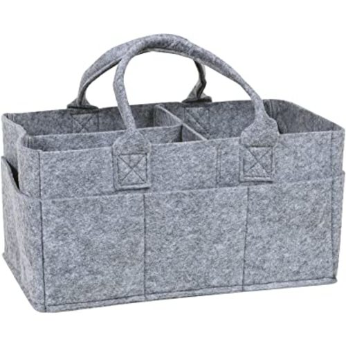 Sammy & Lou Felt Storage Caddy, Gray (103122)