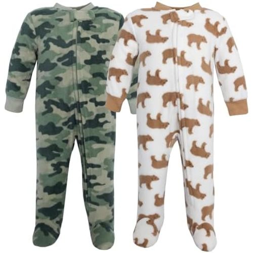 Hudson Baby Unisex Baby Fleece Sleep and Play