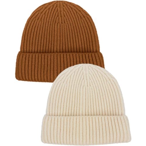 Toddler Beanie Baby Hat Boys Girls Beanies, Wool Cuffed Warm Infant Kids Winter Hats Children Knit Caps