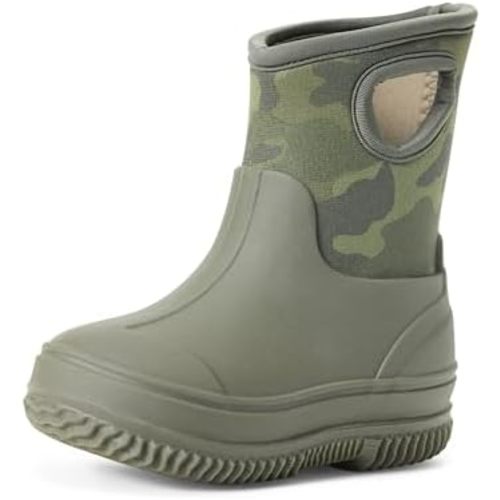 Amazon Essentials Unisex Kids' Insulated Neoprene Rain Boot