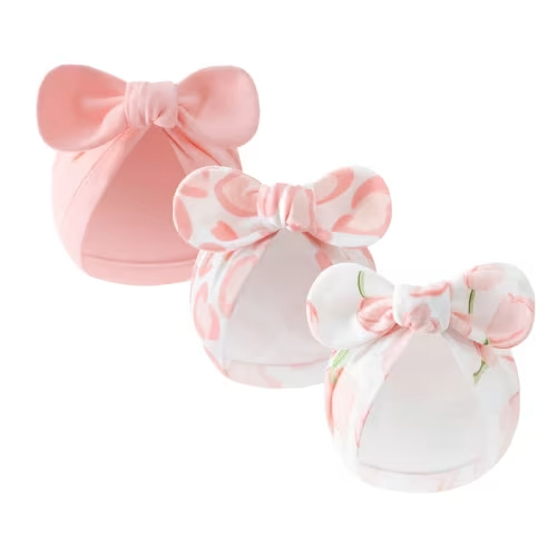 newborn baby bow hat solid color hat flower cartoon pattern - Temu
