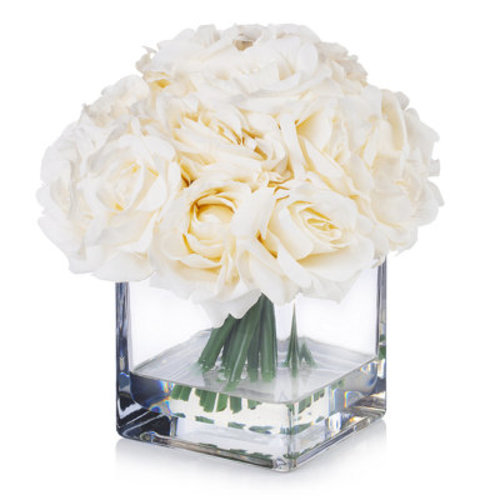 Roses Floral Arrangements in Vase | Wayfair