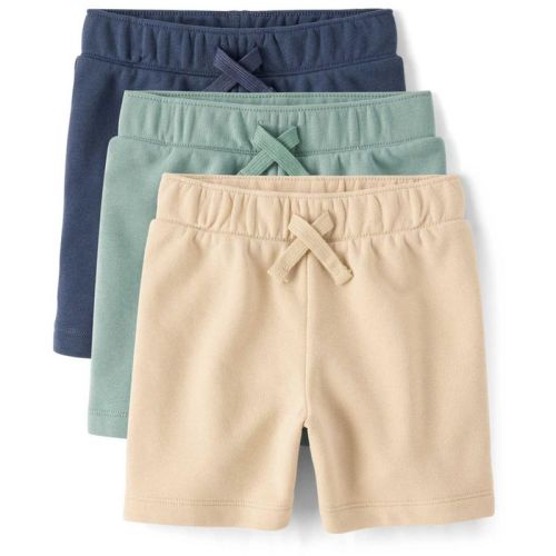 The Children's Place Baby Boys French Terry Active Shorts 3-Pack Blue 9-12 M