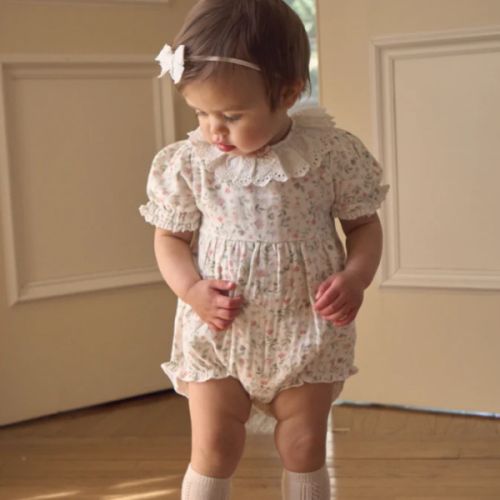 Folklore Floral Organic Muslin Bubble – Elegant Baby