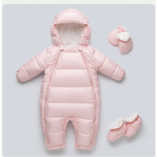 Baby Down Snowsuit Newborn Winter Puffer Jumpsuit Hooded Pram Bunting Snow Suit -96