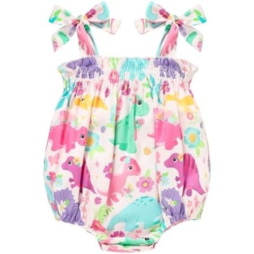Baby Girl Summer Clothes Newborn Girl Outfits Cute Strap Baby Girl Romper Jumpsuit Infant Floral One Piece Bodysuit