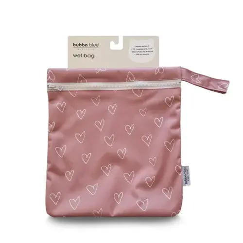 Bubba Blue Wet Bag Berry Hearts | Baby Bunting AU