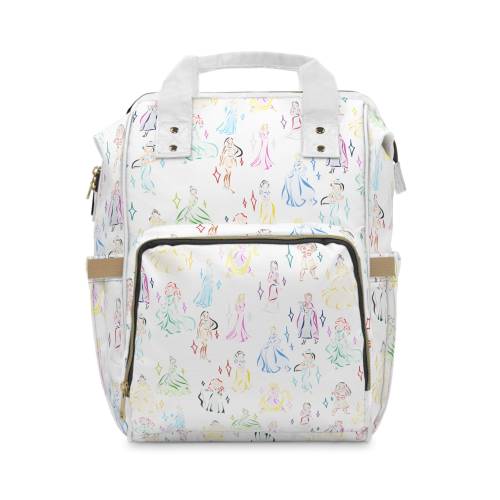 All Princesses Multifunctional Diaper Backpack