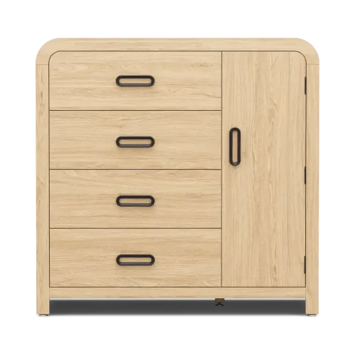 Drew & Jonathan Kids Hidden Hills Light Oak Wood Chest | Rooms to Go