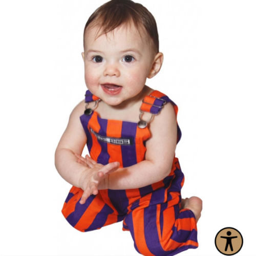 Purple and Orange Infant Game Bibs Overalls | Alumni Hall