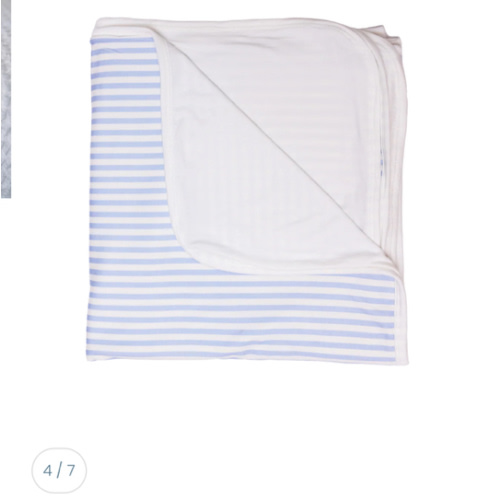 Light Blue - Cabana Stripe Blanket