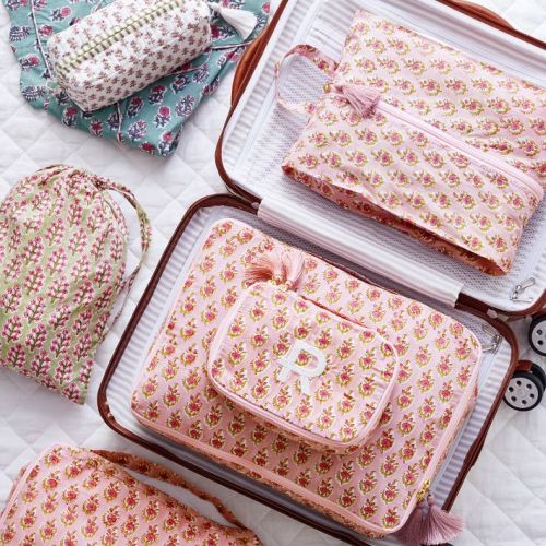 5-Piece Block Print Packing Cube Set