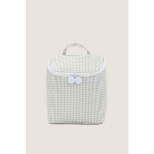 Gingham Pearl Grey Take Away Insulated Lunch Bag