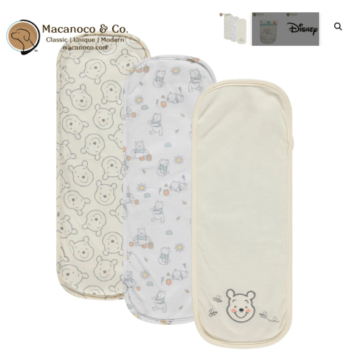 Disney Baby Winnie the Pooh 3-Pack Burp Cloths Set - Yellow - Macanoco and Co.