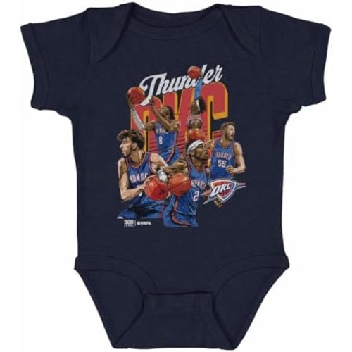 500 LEVEL Oklahoma City Thunder Starting 5 One-Piece Infant Bodysuit