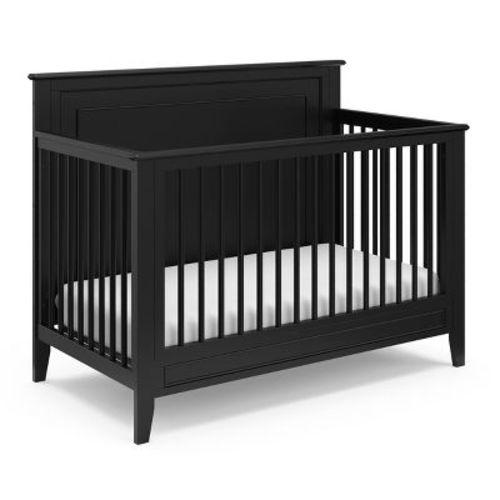 Storkcraft Solstice 5-in-1 Convertible Crib Black