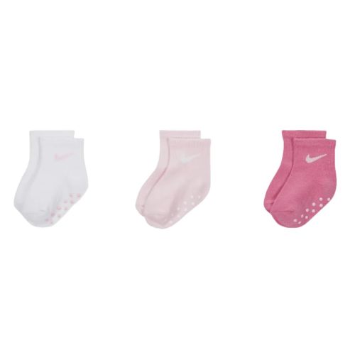 Nike baby-girls Ankle Gripper Socks (3 Pairs)
